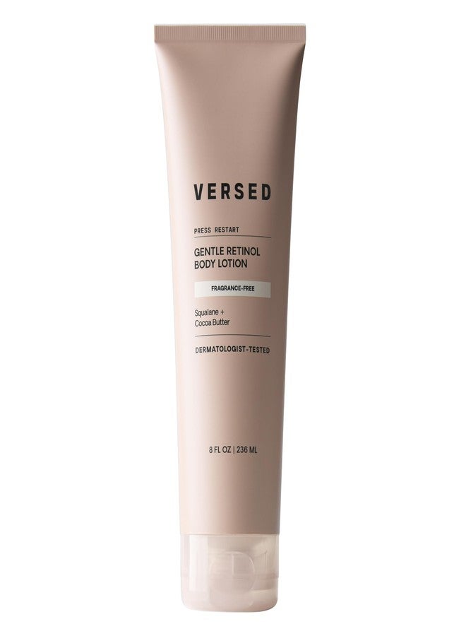 Versed Press Restart Retinol Body Lotion - Cocoa Butter + Squalane Moisturizer for Dry Skin - Firming Body Retinol to Smooth Texture & Brighten Skin - Body Breakout Treatment (8 Fl Oz (Pack of 1)) - Image 1